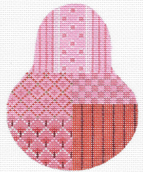 Sassy Pink Sampler Red Stitch Guide