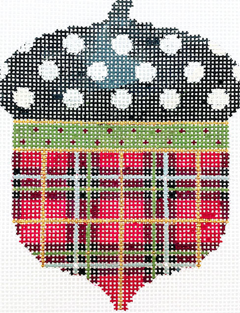 Christmas Plaid Acorn