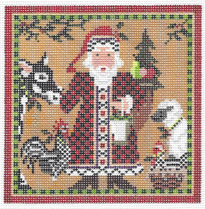 Santa & Farm Friends Square Stitch Guide