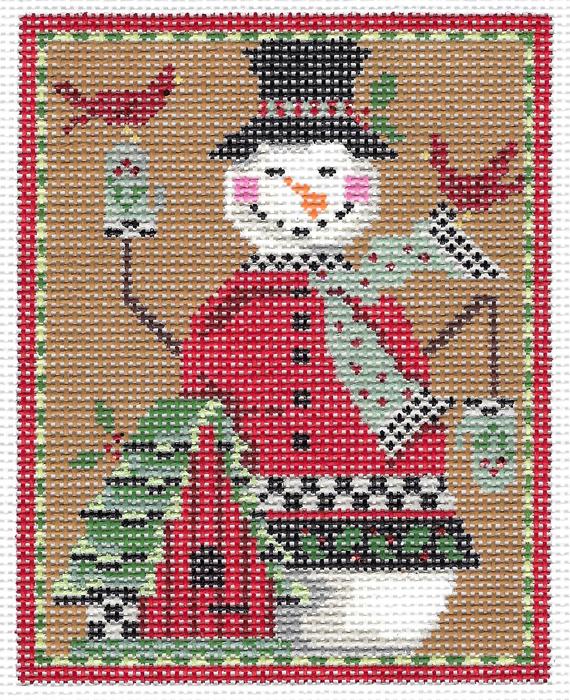 Snowman & Bird Chalet Stitch Guide