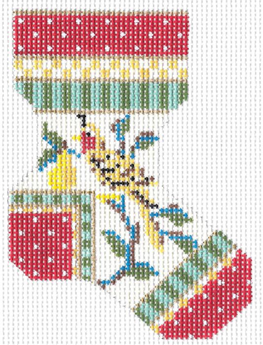 Partridge in a Pear Tree sock