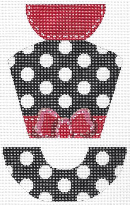 Polka Dot and Grosgrain Hat