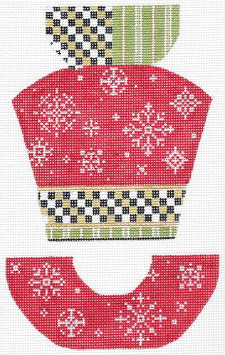 Snowflakes & Red Velvet Hat