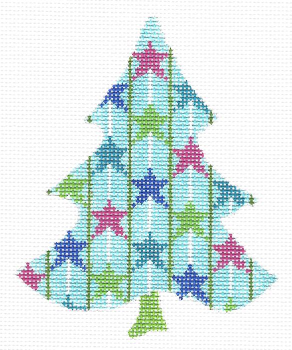 Twirly Wirly Stars Tree Stitch Guide