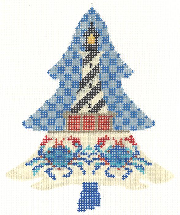 Coastal Lighthouse Tree Stitch Guide
