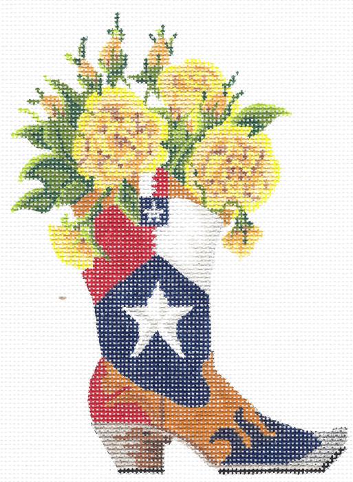 Yellow Rose O' Texas in a Boot