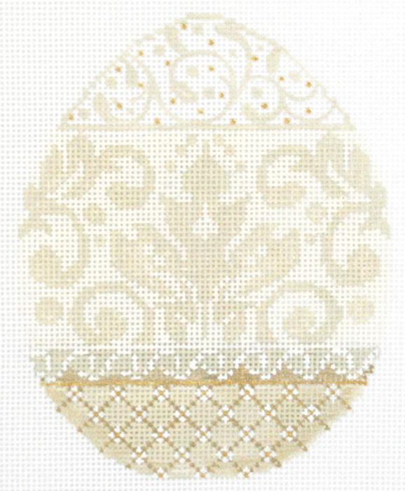 French Vanilla Damask Egg