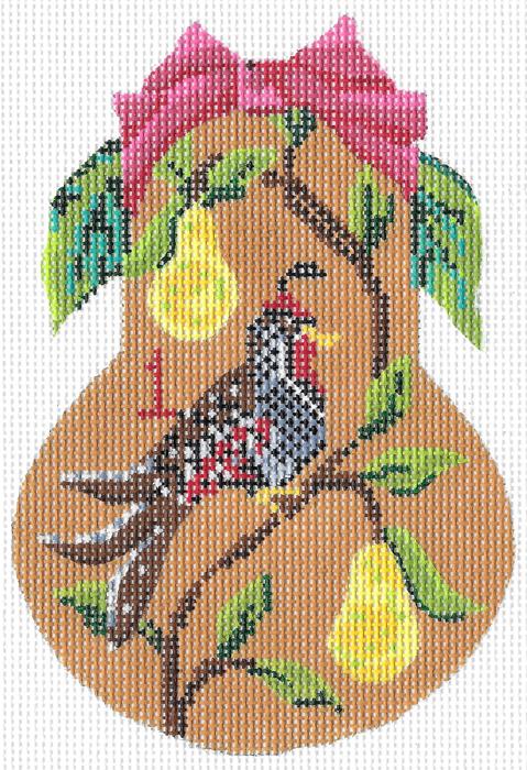 A Partridge In A Pear Tree Pear Stitch Guide