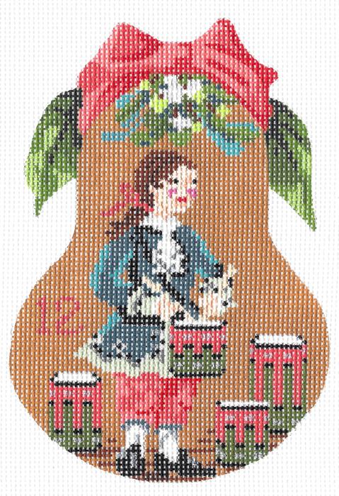 Twelve Drummers Drumming Pear Stitch Guide