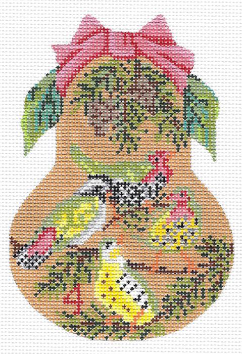 Four Calling Birds Pear Stitch Guide