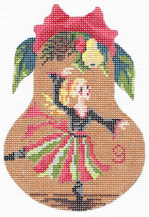 Nine Ladies Dancing Pear Stitch Guide