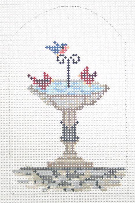 Village Birdbath Stitch Guide