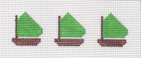 Lime Green Sailboats Jewelry Box Insert