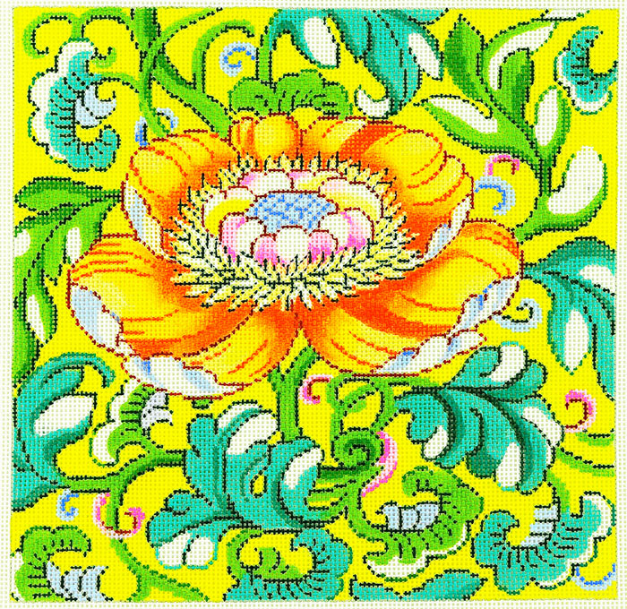 Orange Blooming Flower