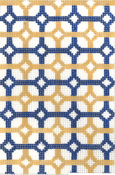 SOS Navy & Yellow Diamonds