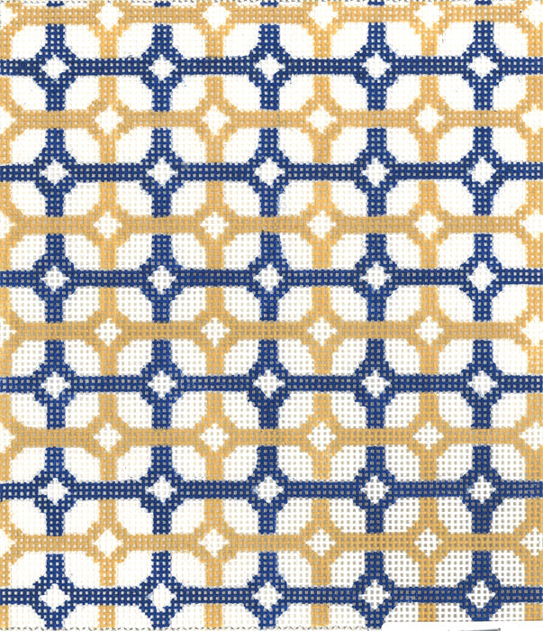 SOS Navy & Yellow Diamonds