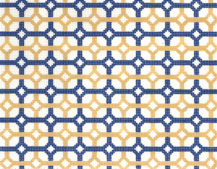 SOS Navy & Yellow Diamonds