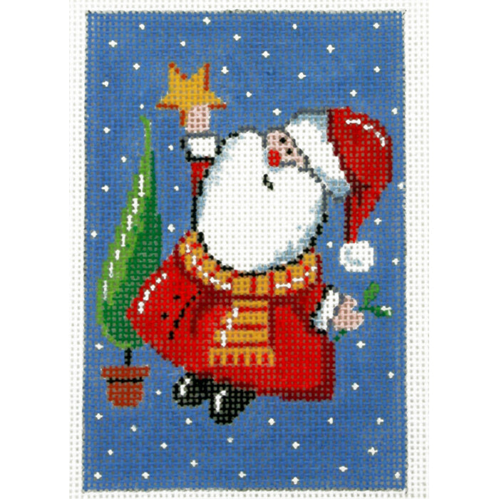 Santa Putting Star
