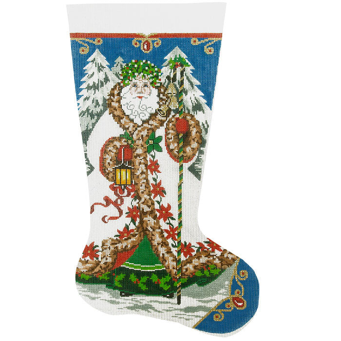 Elegant Santa #1 Stocking