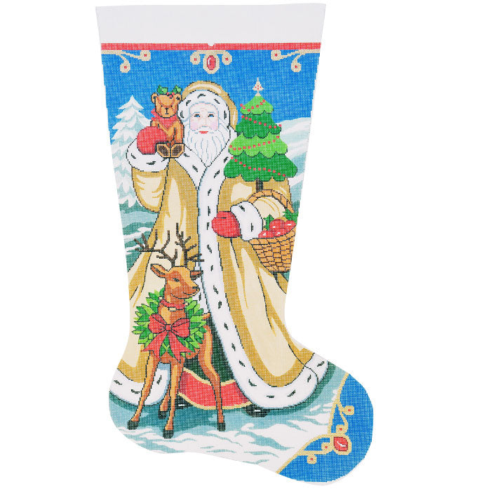 Elegant Santa #2 Stocking