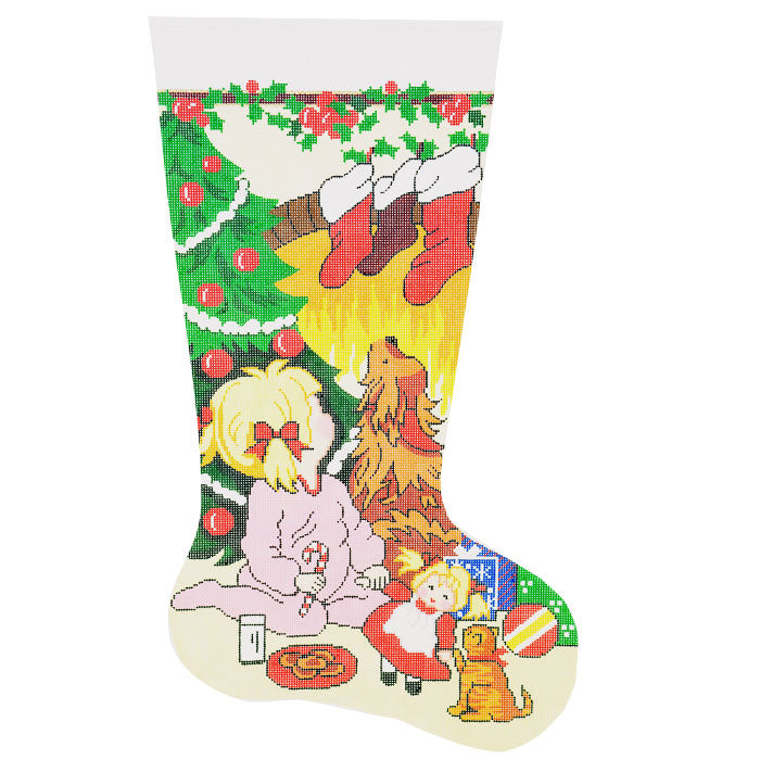 Looking For Santa Girl Stocking