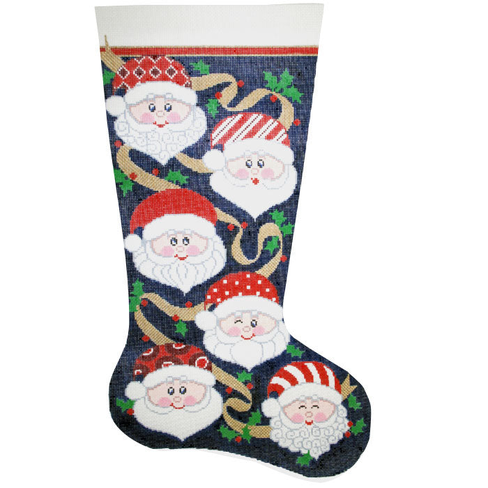 Santa's Many Faces Stocking