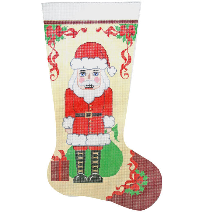 Nutcracker Santa Stocking