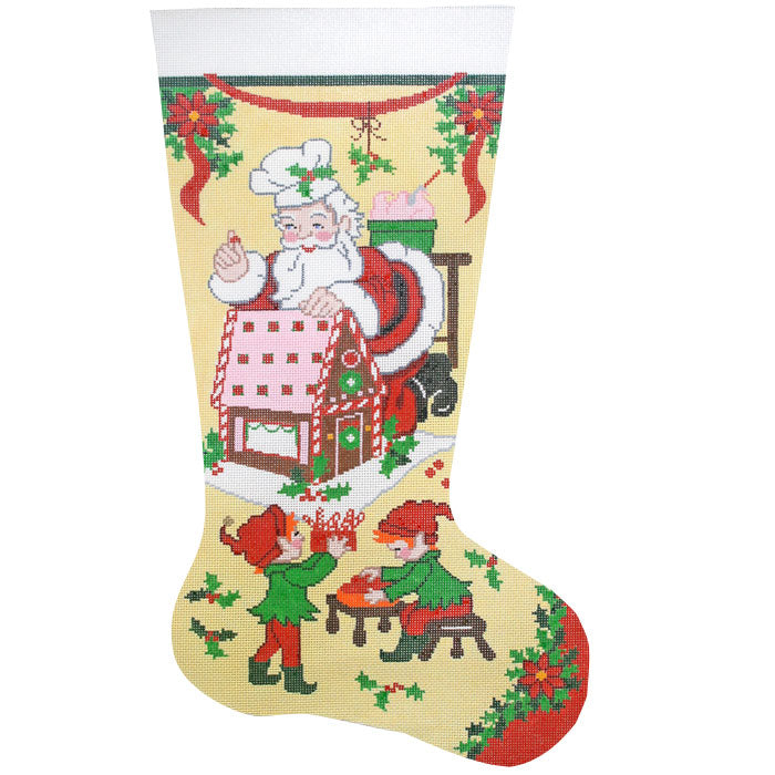 Gingerbread Santa Stocking
