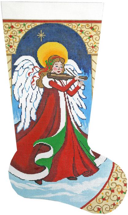 Angels Needlepoint Christmas Stocking Kit