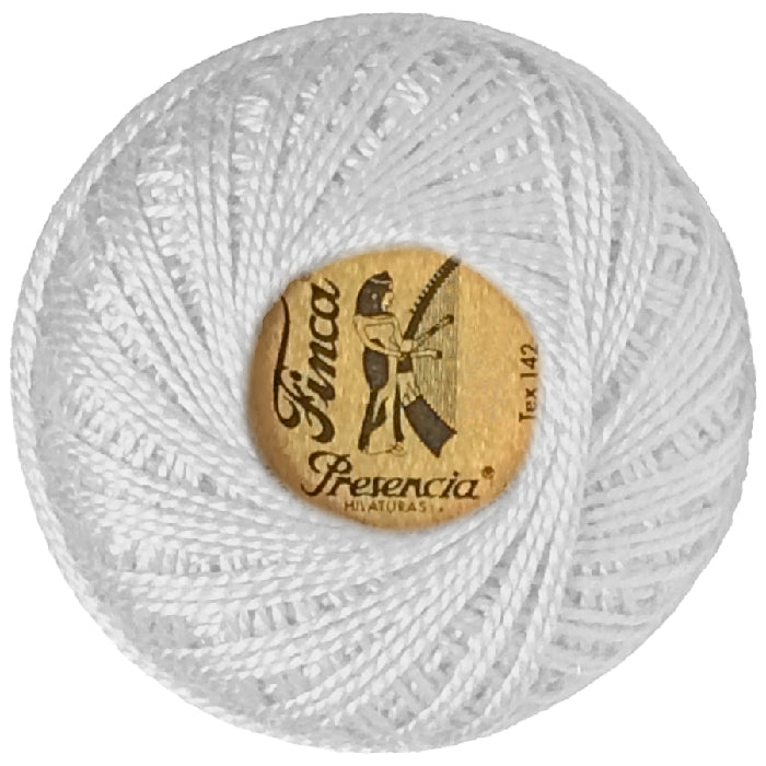 Presencia Perlé Cotton Thread - 0001 White