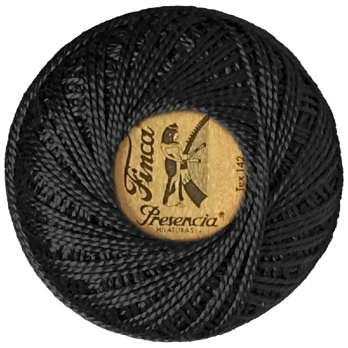 Presencia Perlé Cotton Thread - 0007 Black