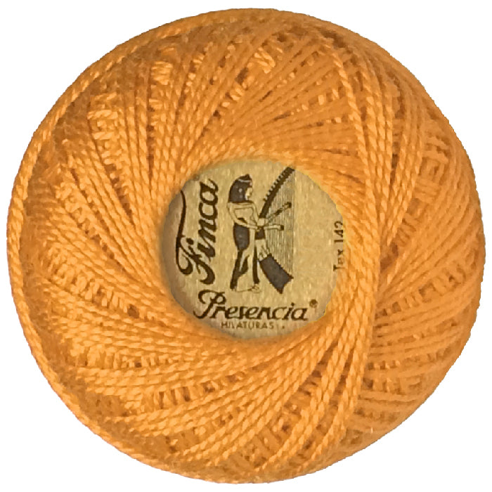 Presencia Perlé Cotton Thread - 1140 Light Tangerine