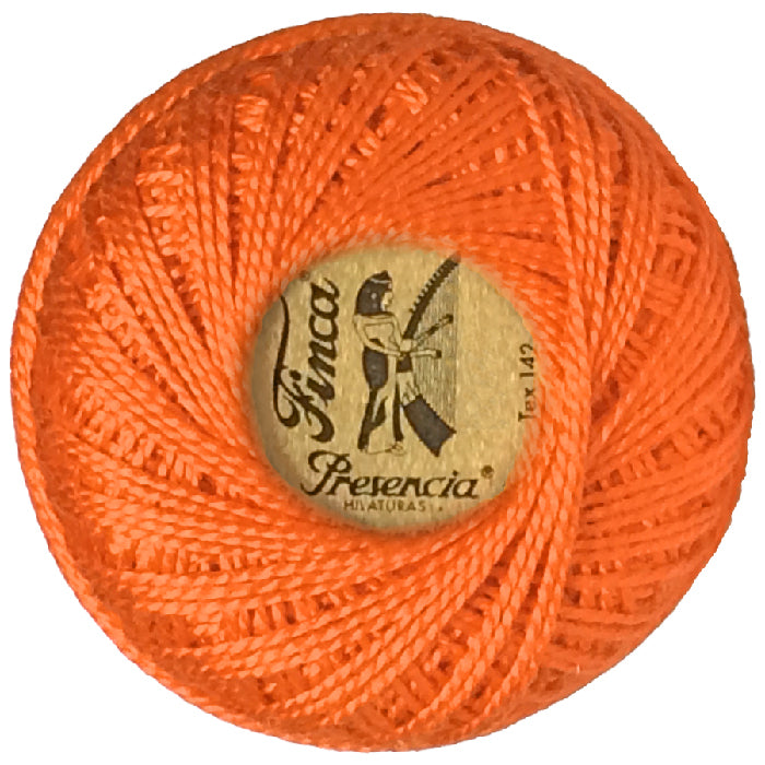 Presencia Perlé Cotton Thread - 1237 Tangerine