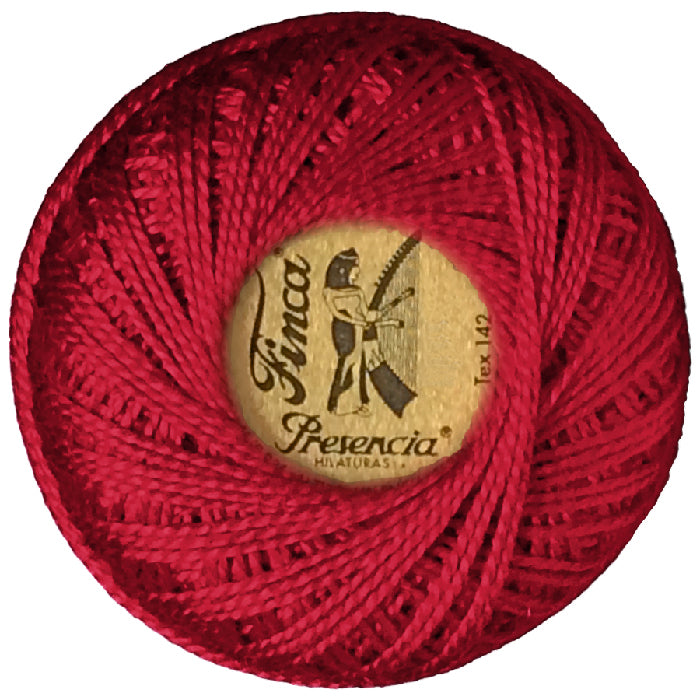 Presencia Perlé Cotton Thread - 1906 Cranberry