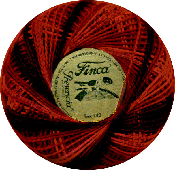 Presencia Perlé Cotton Thread - 9275 Red & Black