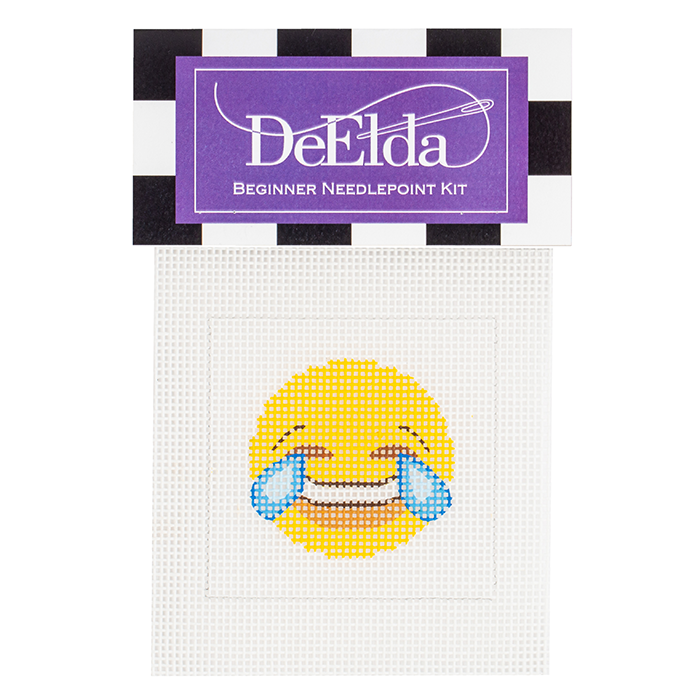 Crying Laughing DeElda Beginner Needlepoint Kit
