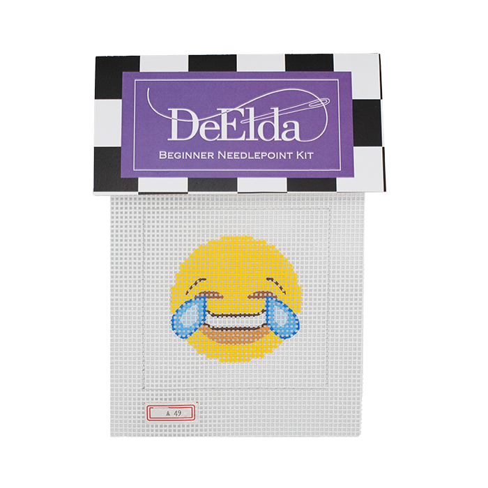 Crying Laughing DeElda Beginner Needlepoint Kit