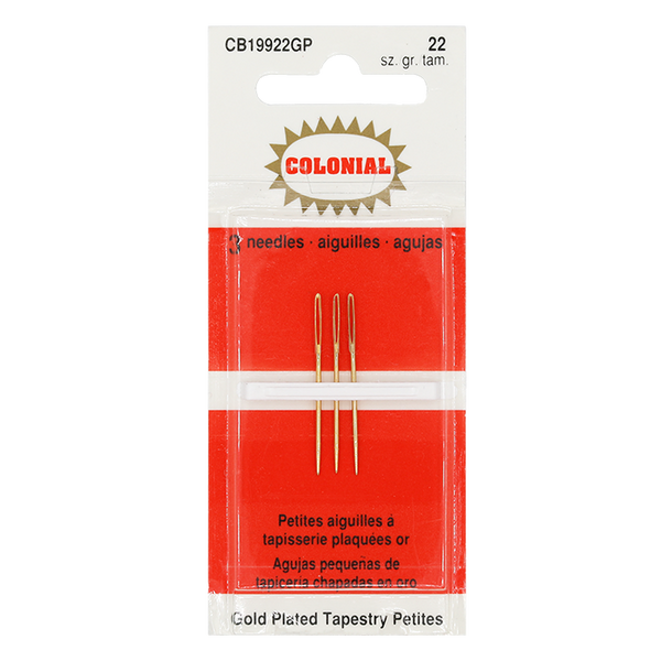 Cross Stitch Needles - John James Tapestry Needles Gold Plated Size 26