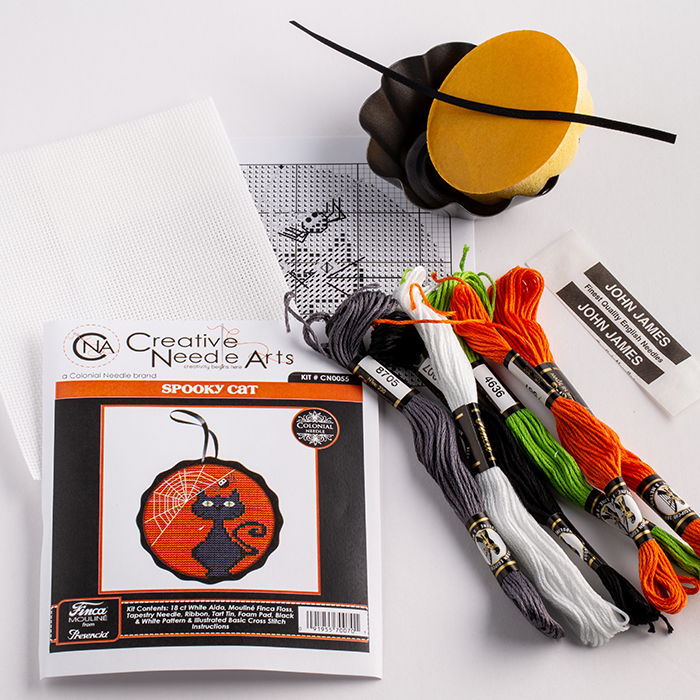 Black Cat Spooky Ornament