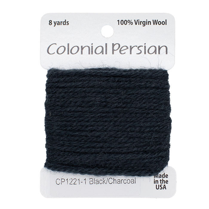 Colonial Persian Yarn - 221 Black/Charcoal