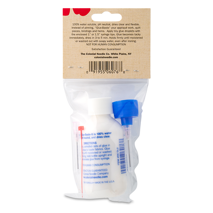 Colonial Needle 'Glue-Baste-It' – Temporärer Wasserlöslicher Textilkleber (1,5 Oz / 42,5 G)