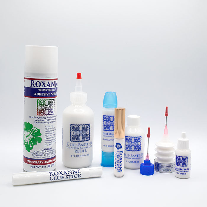 Roxanne .21 oz Glue Stick – Portable Fabric Glue for Appliqué & Travel