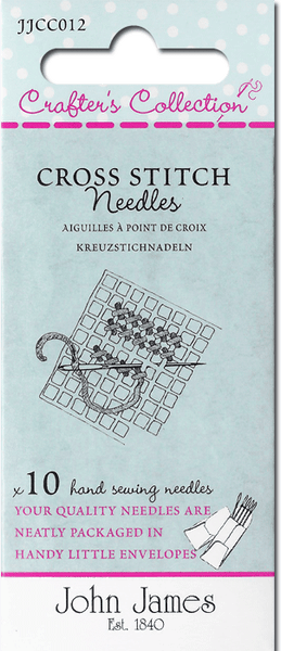 Needles, Size 24 & 26, Tapestry for Cross Stitch, Needlepoint & Plastic  Canvas (John James)