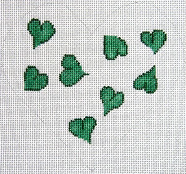 Green Heart Pillow