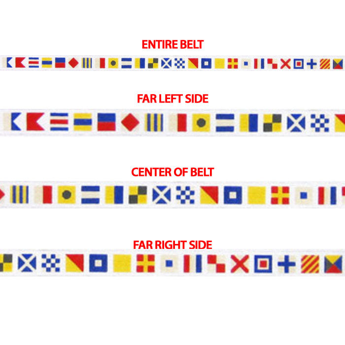 Signal Flag Alphabet Belt