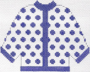 Purple Polka Dot Cardigan Ornament