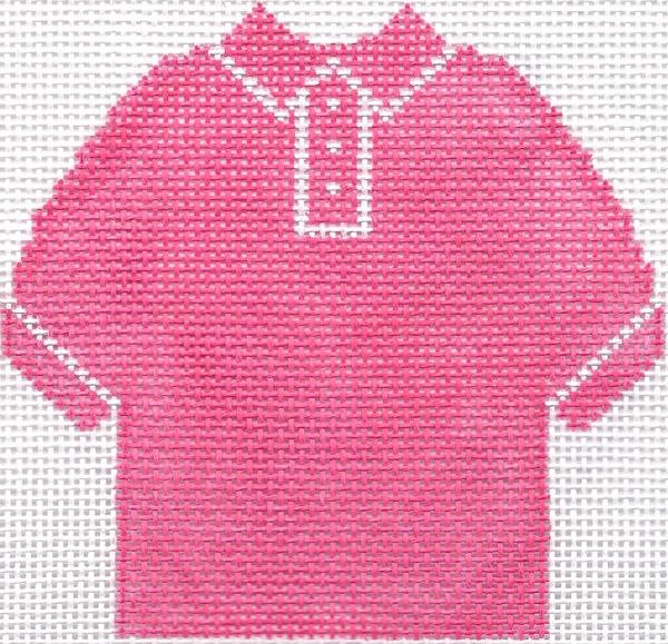 Hot Pink Polo Shirt Ornament