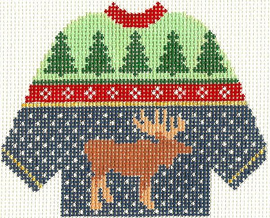 Moose Sweater Ornament