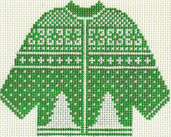 Green X-Mas Tree Sweater Ornament