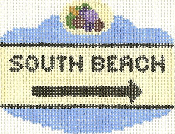 South Beach Sign Ornament